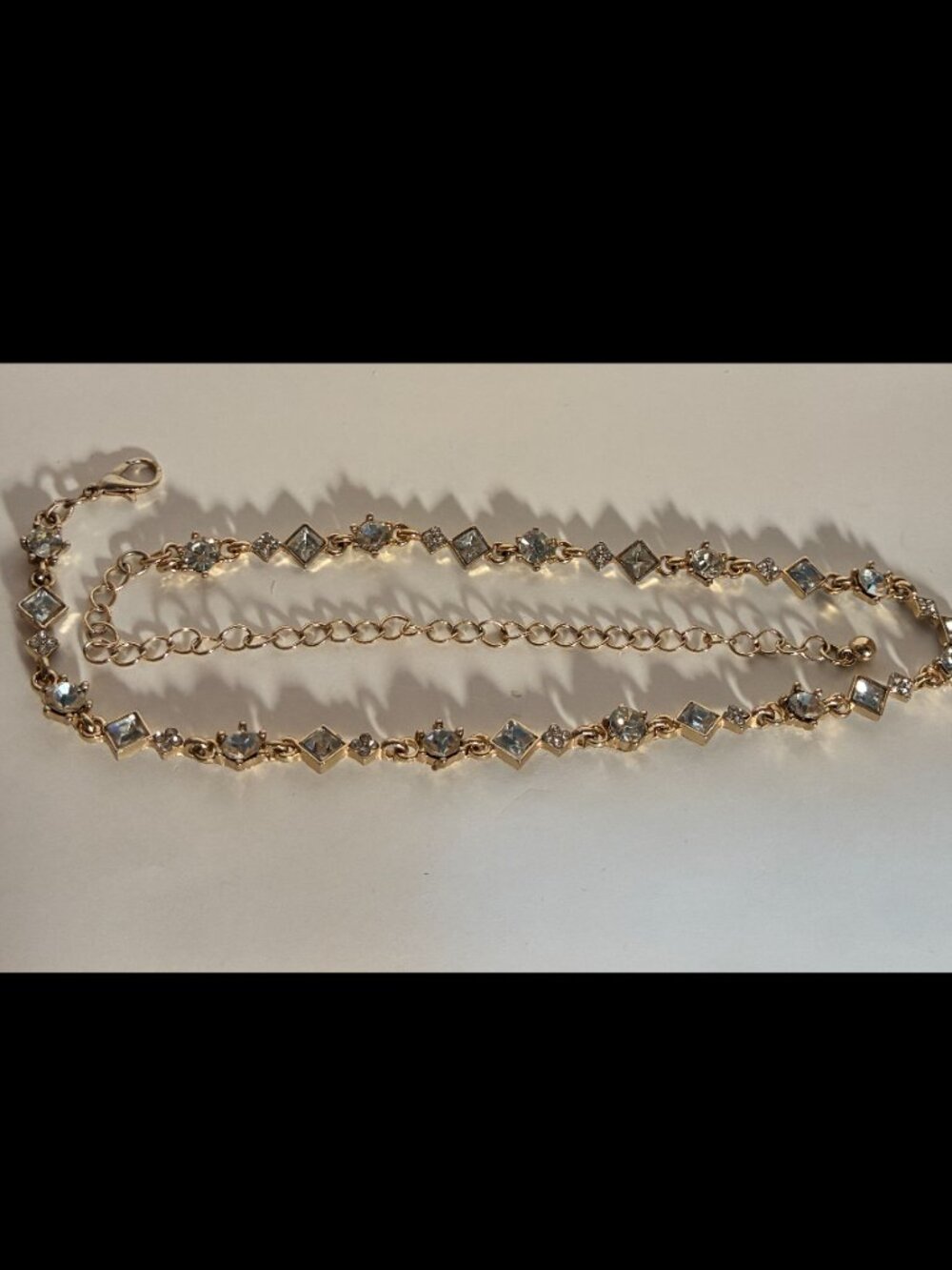 Silver Plated Rhinestone Necklace - Picture 4 of 8